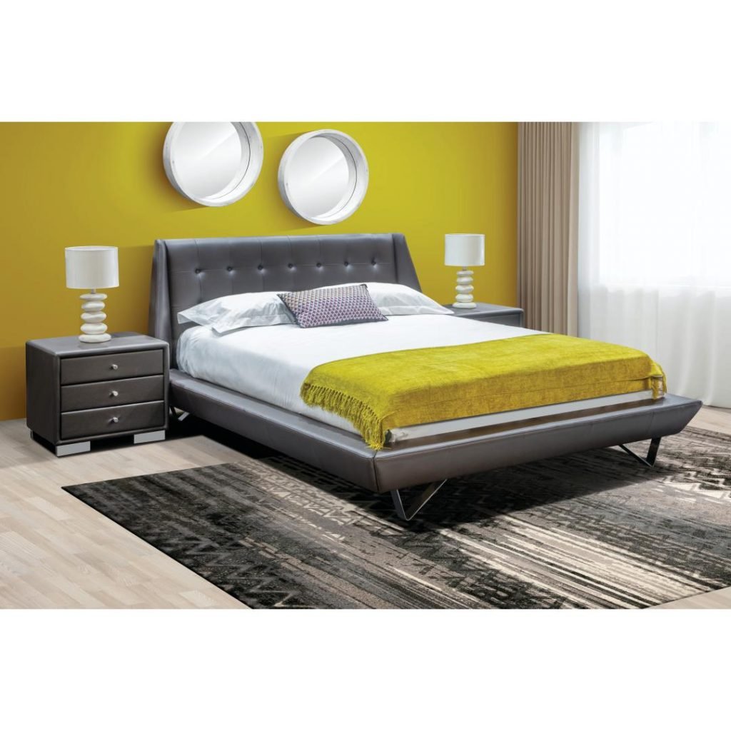 3Pce Alaska Bed with Pedestals