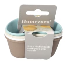 Homezaza 4-Piece Silicone Heart Moulds