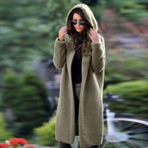 NEW Women's Baggy Cardigan Coat Tops Ladies Chunky Knitted Sweater