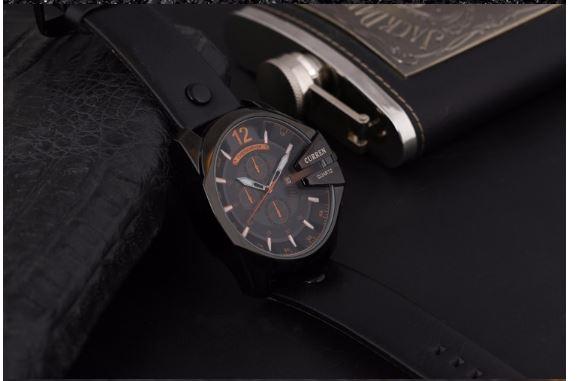 Curren MILITARY Mens Classic Leather Strap Fashion Watch | 540283