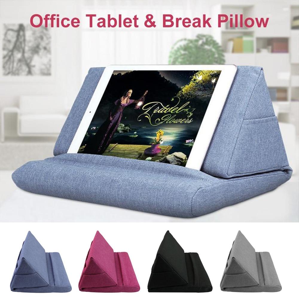 Tablet computer mobile phone support pillow