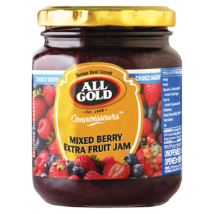 All Gold Mixed Berry Extra Fruit Jam Jar 320g