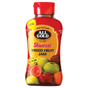 All Gold Skweezi Mixed Fruit Jam Bottle 460g