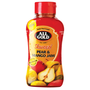 All Gold Skweezi Pear & Mango Jam Bottle 460g