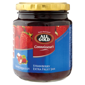 All Gold Strawberry Extra Fruit Jam Jar 320g