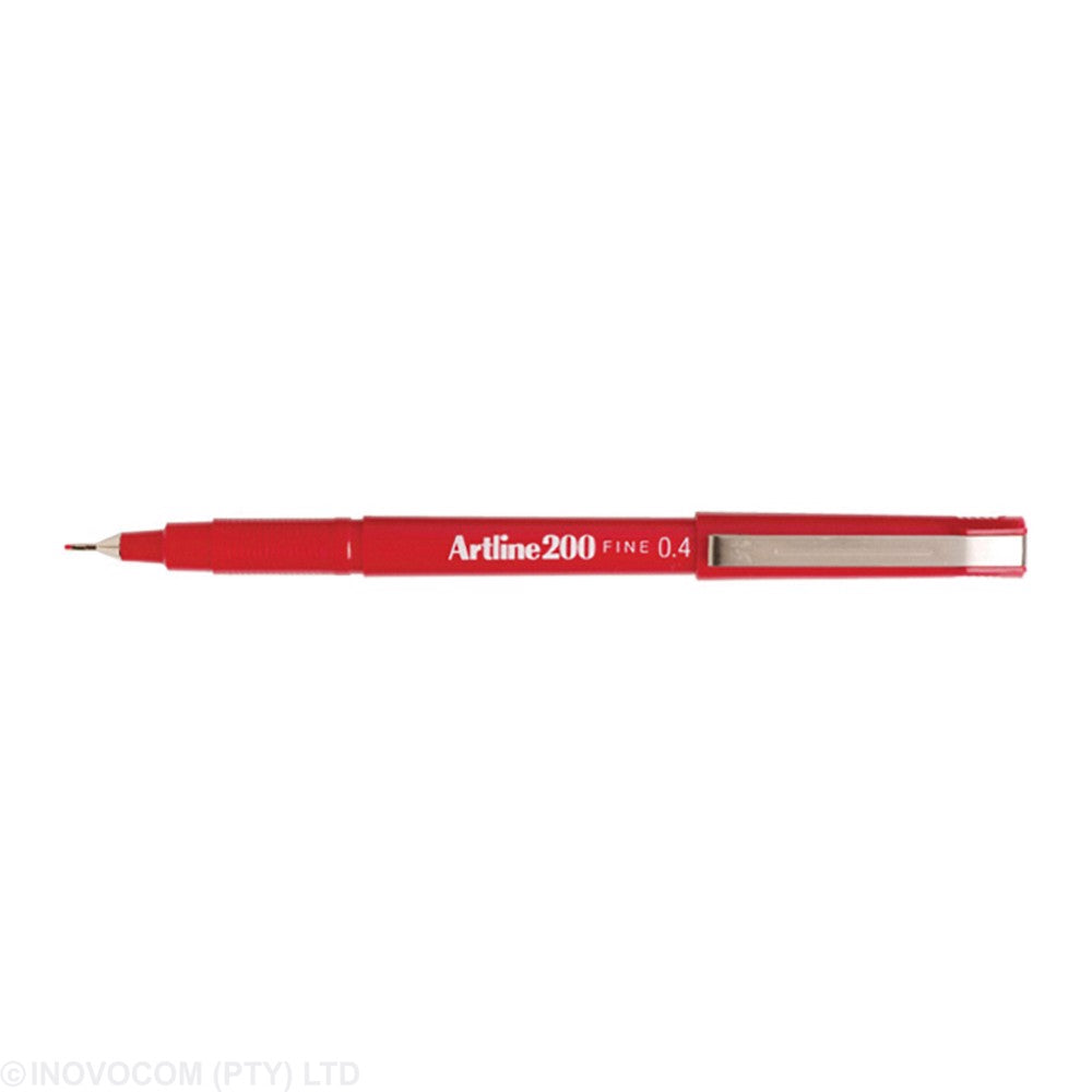 Artline EK-200 Sign Pen 0.4mm Red
