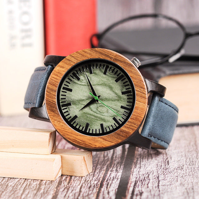 Two Tone Wooden Watches for Men Oversize