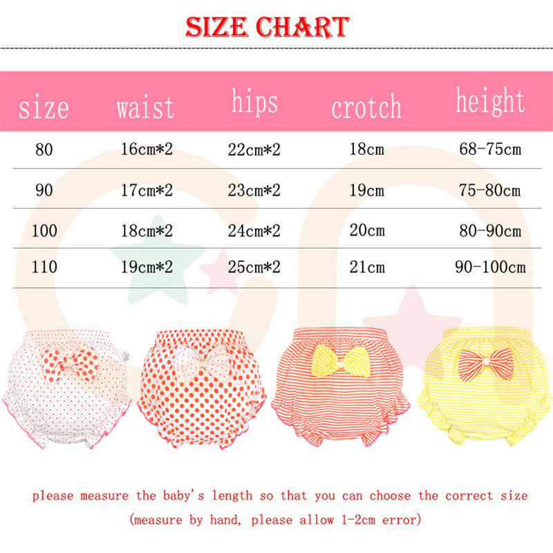 Baby 100% Cotton Panties Girls' Briefs Female For