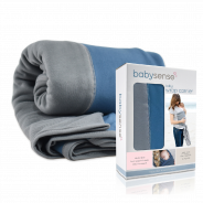 Baby Sense Wrap Carrier - Blue & Grey