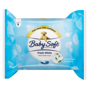 Baby Soft Fresh White Toilet Tissue Wipes 84 Pack - myhoodmarket
