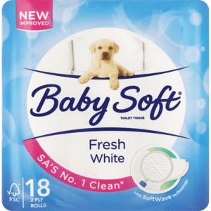 Baby Soft White 2 Ply Toilet Rolls 18 Pack - myhoodmarket