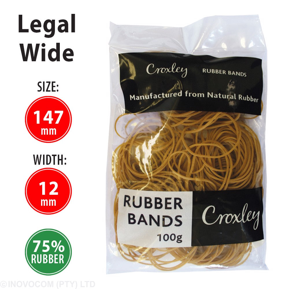 Croxley Rubber Bands Legal Wide 100g