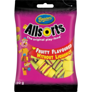 Beacon Allsorts Fruity Flavoured Sweets Without Liquorice 150g