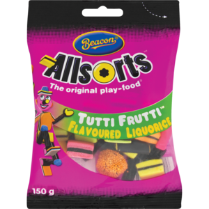 Beacon Allsorts Tutti Frutti Flavoured Liquorice 150g