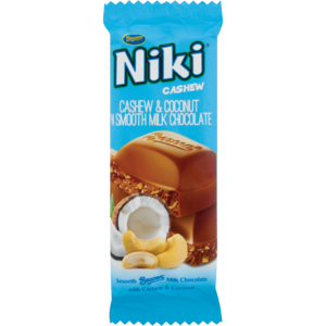 Beacon Niki Cashew & Coconut Chocolate Slab 80g