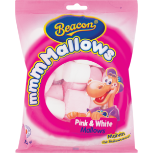Beacon Pink & White Marshmallows 150g