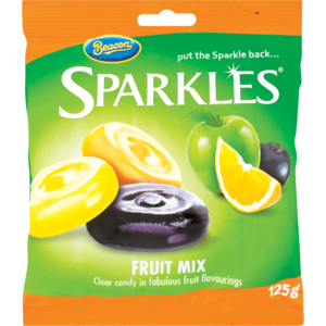 Beacon Sparkles Fruit Mix Sweets 125g