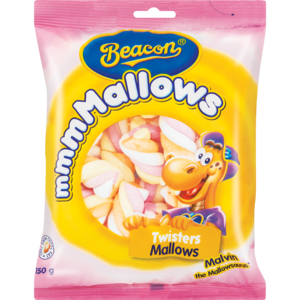 Beacon Twisters Marshmallows 150g