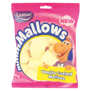 Beacon Vanilla Custard Flavoured Marshmallows 150g