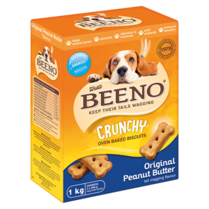 Beeno Peanut Butter Flavoured Small Dog Biscuits 1kg