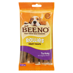 Beeno Rollies Turkey Flavoured Meaty Treats 120g