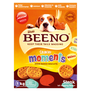 Beeno Steak Flavoured Large Dog Biscuits 1kg