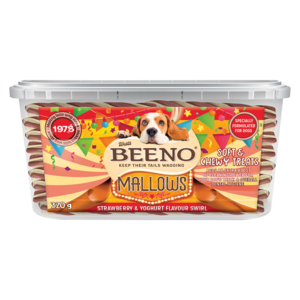 Beeno Strawberry & Yoghurt Flavoured Mallows Dog Treats 320g