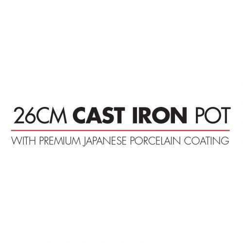 Bennett Read 26cm Cast Iron Pot Red