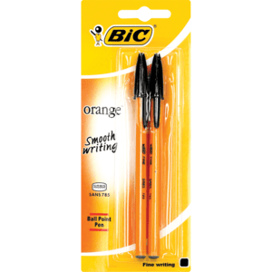 Bic Black Ball Point Pen 2 Pack - myhoodmarket