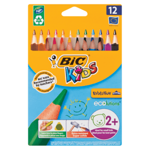 Bic Jumbo Triangle Pencil Crayons 12 Pack - myhoodmarket