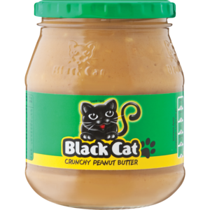 Black Cat Crunchy Peanut Butter Jar 400g