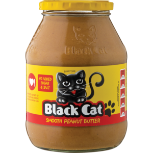Black Cat No Salt Smooth Peanut Butter 800g