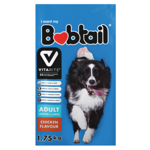 Bobtail Chicken Flavoured Medium Adult Dog Food 1.75kg