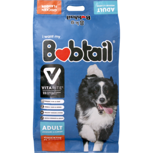 Bobtail Chicken Flavoured Medium or Large Dog Food 8kg