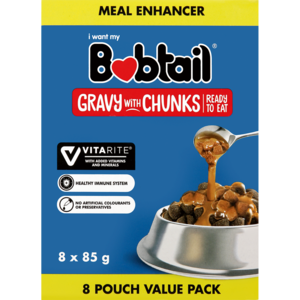 Bobtail Gravy With Chunks Dog Food Value Pack 8 x 85g
