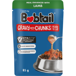 Bobtail Lamb Gravy With Chunks Dog Food 85g