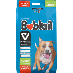 Bobtail Steak Flavoured Small-Medium Dog Food 8kg - myhoodmarket