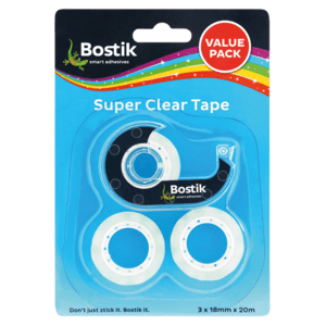 Bostik Super Clear Tape Value Pack - myhoodmarket