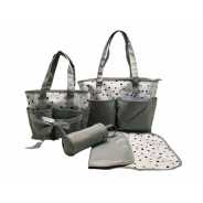 Bounce Bounce Diaper Bag 4 Piece Set - Dots