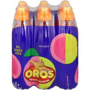 Brookes Oros Guava Flavoured Drink Bottles 6 x 500ml