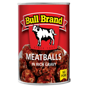 Bull Brand Meatballs In Rich Gravy Can 285g - myhoodmarket