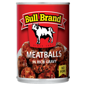 Bull Brand Meatballs In Rich Gravy Can 400g - myhoodmarket