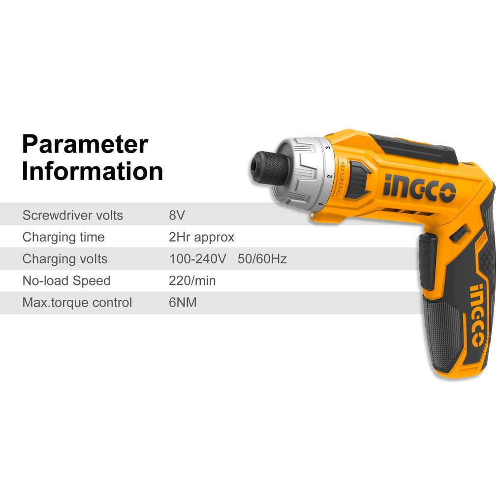 CSDLI0801Lithium-Ion Cordless Screwdriver