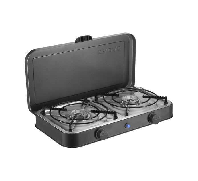 Cadac 2-Burner Gas Stove with Lid