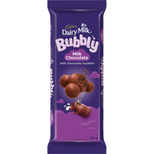 Cadbury Dairy Milk Bubbly Chocolate Slab 87g