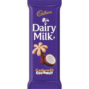 Cadbury Dairy Milk Cashew & Coconut Chocolate Slab 80g