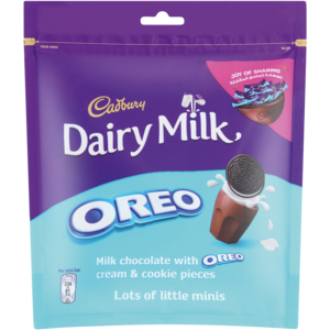 Cadbury Dairy Milk Mini Oreo Chocolate Bag 188.5g