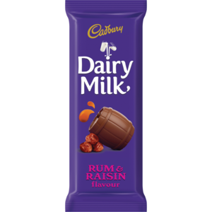 Cadbury Dairy Milk Rum & Raisin Chocolate Slab 80g
