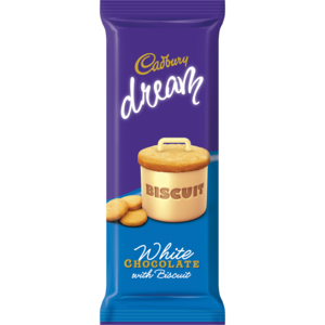 Cadbury Dream Biscuit Chocolate Slab 80g