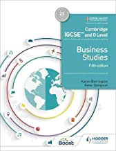 Cambridge IGCSE and O Level Business Studies 5th edition